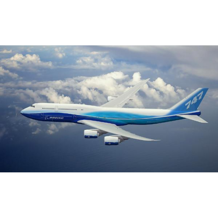 3D модель из металла "Боинг 747"