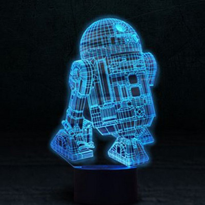 3Д светодиодная лампа "R2D2"