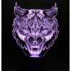 3Д светодиодная лампа "Wolf"
