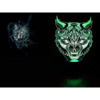 3Д светодиодная лампа "Wolf"-foto2