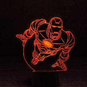 Лампа с эффектом трехмерного изображения "Iron Man"