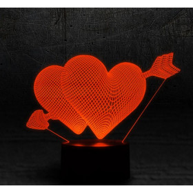 Led светильник 3D "Amour"