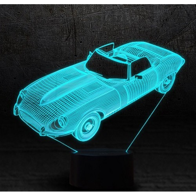 Ночник-лампа 3D "Aston Martin кабриолет"