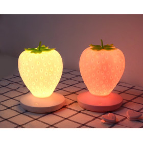 Силиконовый LED светильник "Клубника" (3 цвета)-foto7