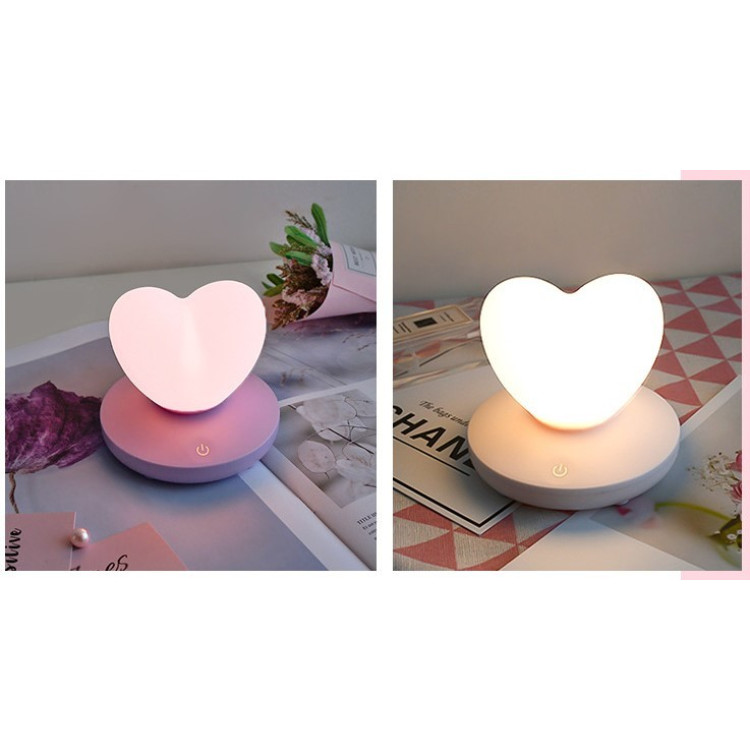 Силиконовый LED светильник-ночник "Love", 3 цвета