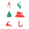 Набор новогодних украшений на елку "Merry Christmas", 6 шт.