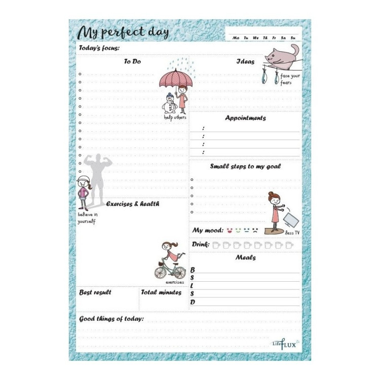 Ежедневник планер "My perfect day" с отрывными листами