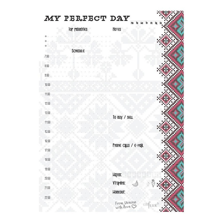 Ежедневник планер "My perfect day. Ukraine"