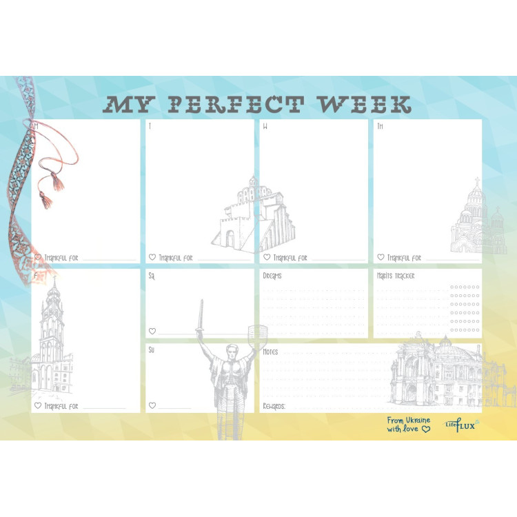 Еженедельник планер "My perfect week. Ukraine"