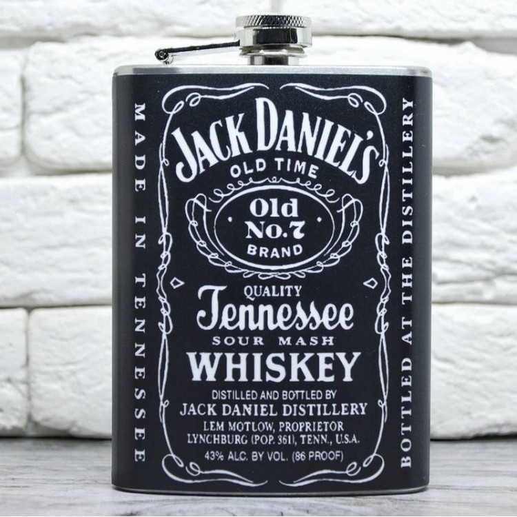 Фляга з принтом "Jack Daniel's"