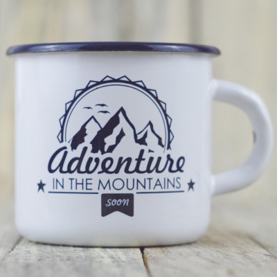 Емальоване горнятко "Adventure in the mountains"-foto2