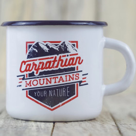 Емальоване горнятко "Carpathian mountains"-foto2