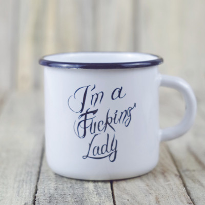 Эмалированная кружка "I'm Fucking Lady"