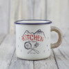 Емальована чашка з принтом "Kitchen"