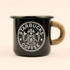 Эмалированная чашка с принтом "Starbucks coffee"