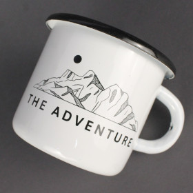 Емальоване горнятко "The adventure" біле-foto2