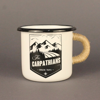 Емальоване горнятко "Carpathians" біла