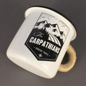 Емальоване горнятко "Carpathians" біла-foto2