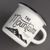 Емальована чашка з принтом "The mountains" біла