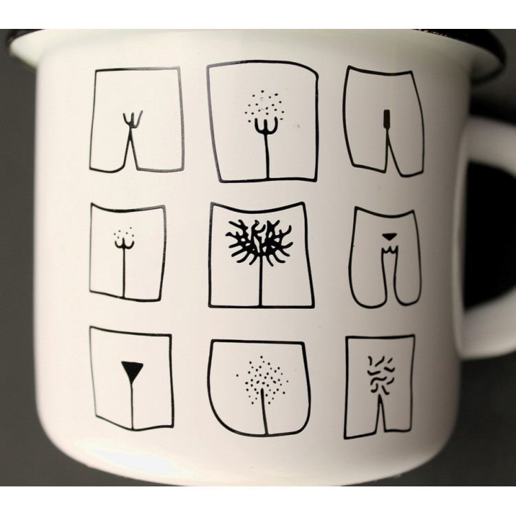Емальована чашка с принтом "Woman пісюшка"