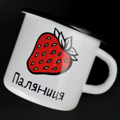 Емальована кружка "Паляниця" біла-foto2