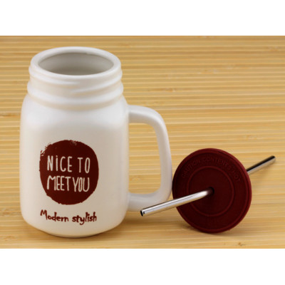 Кружка-банка "Nice to meet you" (3 цвета)-foto4