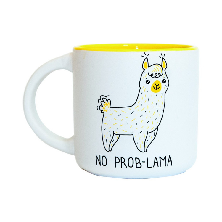 Чашка керамічна з ламою "No Prob-Lama"