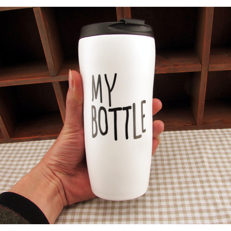 Термокружка керамическая "My Bottle", белая
