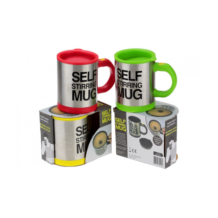 Термочашка мішалка "Self Stirring Mug" (різні кольори)