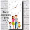 Стеклянные часы с принтом на стену с Вашим фото