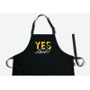 Фартук "Yes, chef!", черного цвета