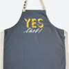 Фартук "Yes, chef!", серого цвета