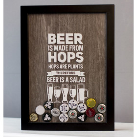 Копилка для пивных крышек Beer is a Salad
