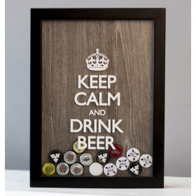 Копилка для пивных крышек Keep Calm