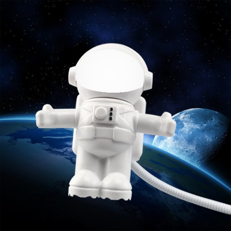 Гибкая usb лампа ночник "Астронавт"