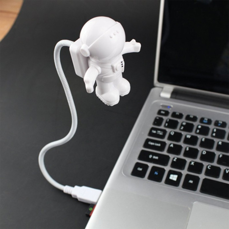 Гибкая usb лампа ночник "Астронавт"