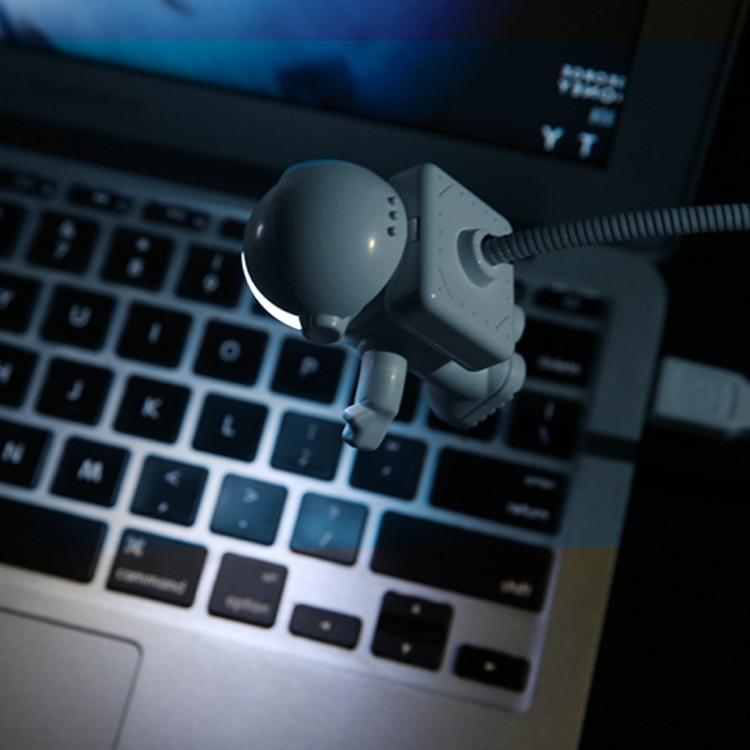 Гибкая usb лампа ночник "Астронавт"