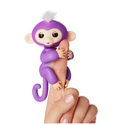 Интерактивная обезьянка Fingerling Monkey (фиолетовая)