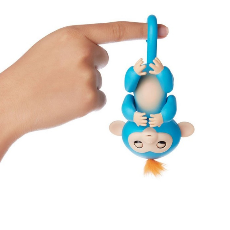 Интерактивная ручная обезьянка Fingerling Finger Monkey (голубая)