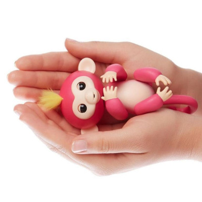 Интерактивная обезьянка Fingerling Monkey (розовая)-foto3