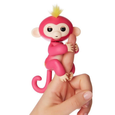 Интерактивная обезьянка Fingerling Monkey (розовая)