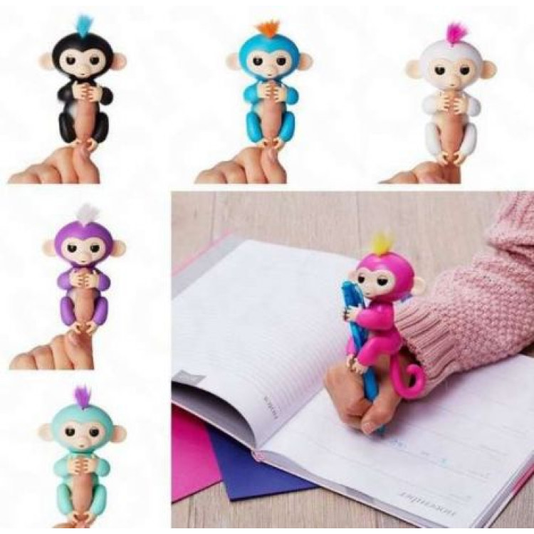 Интерактивная обезьянка Fingerling Monkey (фиолетовая)