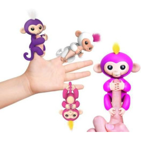 Интерактивная обезьянка Fingerling Monkey (фиолетовая)-foto7