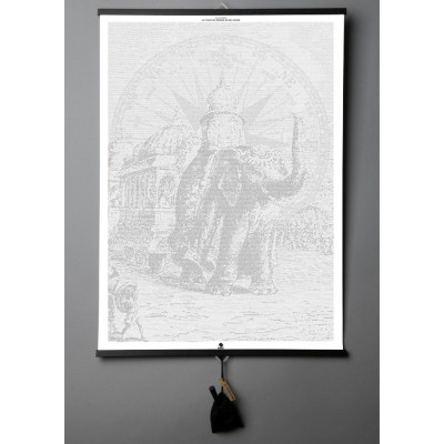Книга-картина Jules Verne "Le tour du monde en 80 jours"