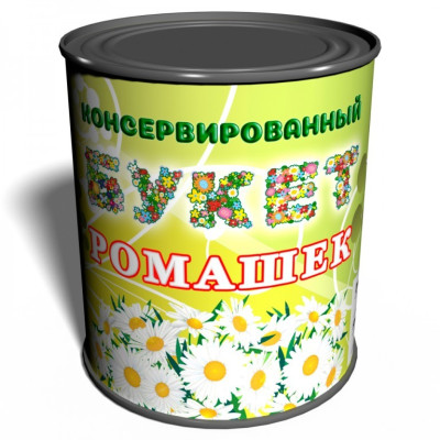 Растение-консерва "Букет ромашек"
