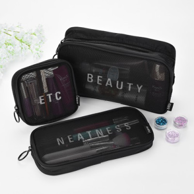 Набір дорожніх органайзерів "Neatness. Beauty. Etc." (Чорний)-foto14