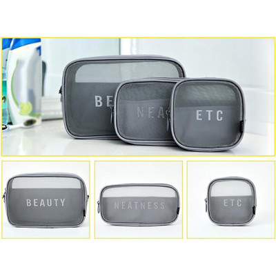 Набір дорожніх органайзерів "Neatness. Beauty. Etc." (сірий)-foto2