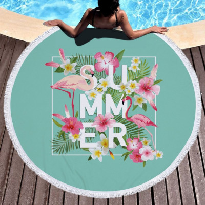 Килимок для пляжу "Summer flamingo"