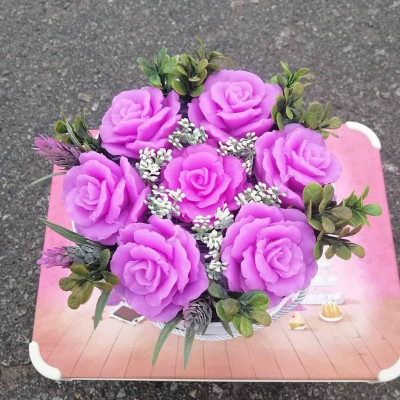 Букет із мила "Бегонії", 7 шт.-foto5