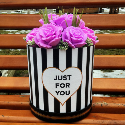 Квітковий букет із мила "Just for you"-foto2